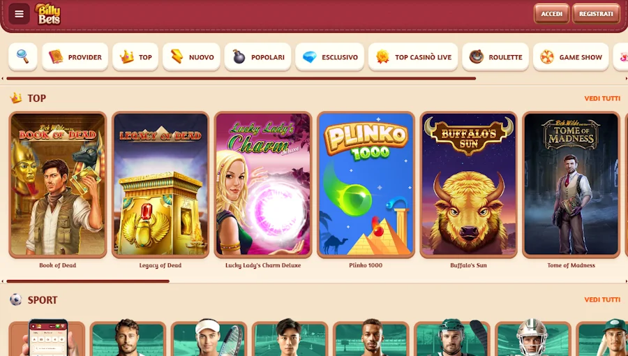 Giochi Billy Bets